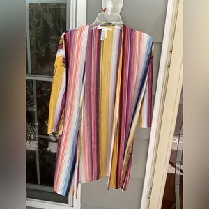 Unwritten Women Jacket Cardigan Tunic Top Fall Colors Orange,yellow Sz Med NWOT